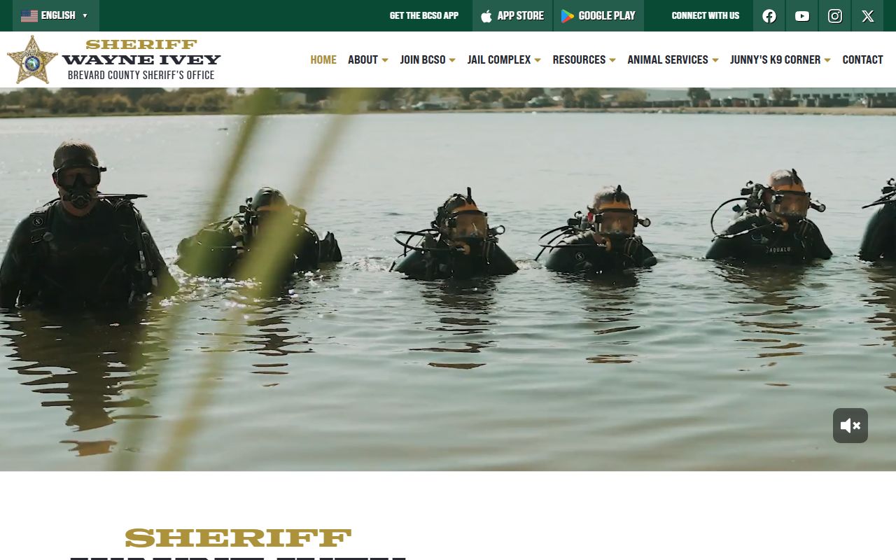 Brevard County Sheriff's Office homepage