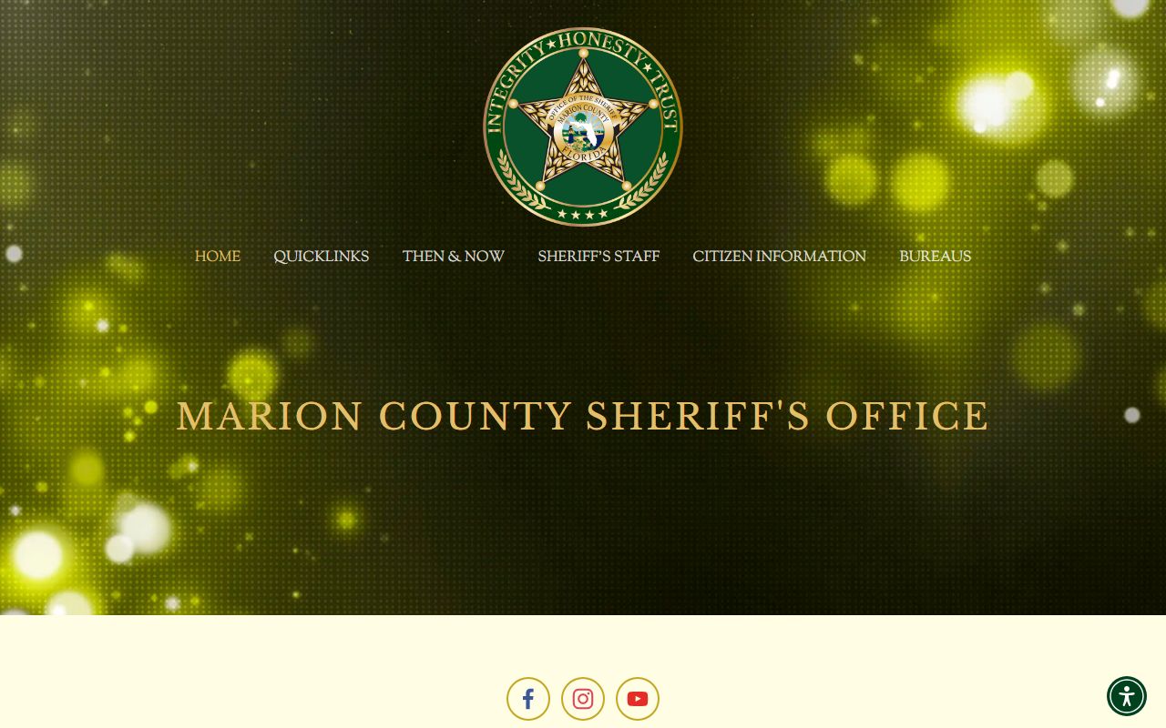 Marion County Sheriff's Office homepage