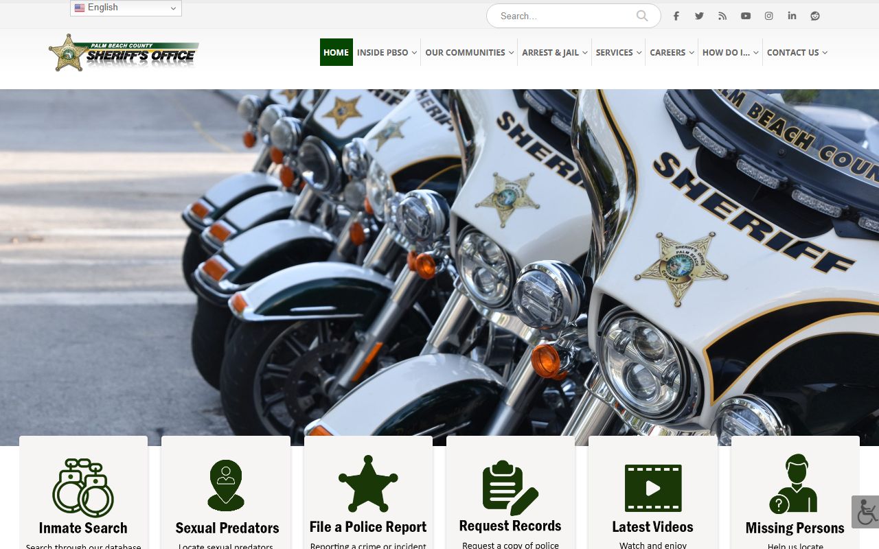 Palm Beach County Sheriff's Office website