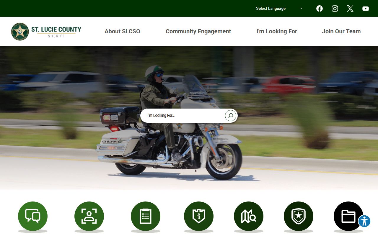 St. Lucie County Sheriff's Office homepage
